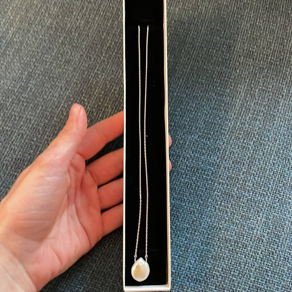 Sterling Silver pearl Necklace